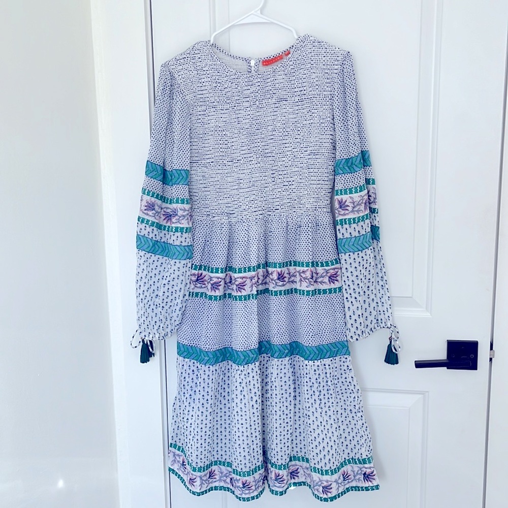 Oliphant Jungi Green Balloon Sleeve Dress M